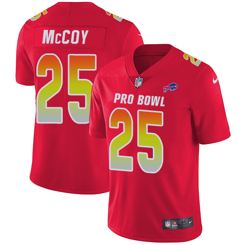 Nike Bills #25 LeSean McCoy Red Youth Stitched NFL Limited AFC 2018 Pro Bowl Jersey